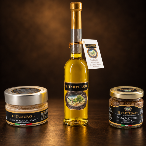 Tris di Prodotti al Tartufo – Crema, Salsa e Condimento Aromatizzato